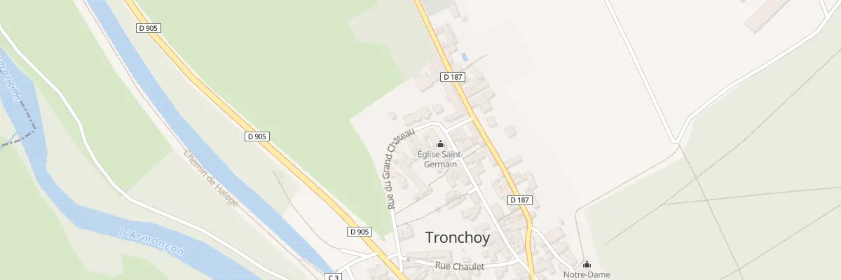 Plan du 12 Rue du Grand Château à Tronchoy