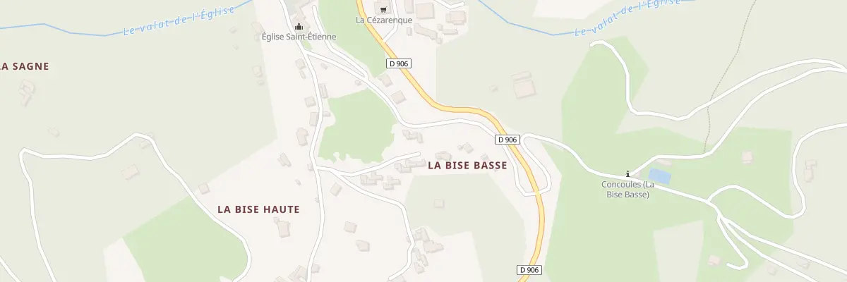 Plan du 5239 La Bise Basse à Concoules