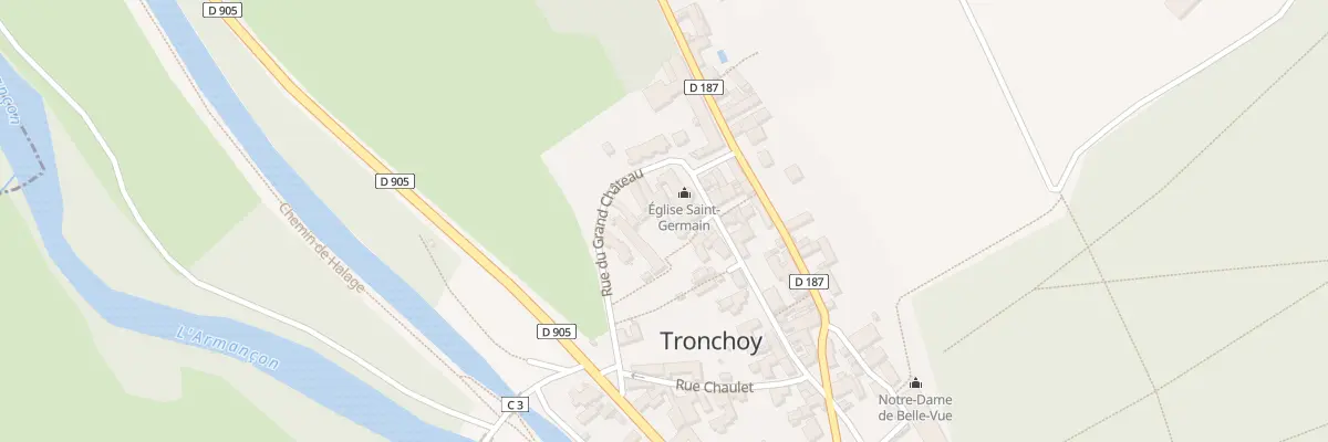 Plan du 9 Pl Saint-germain à Tronchoy