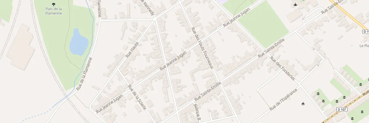 Plan du 19 Rue Jeanne Jugan à Maubeuge