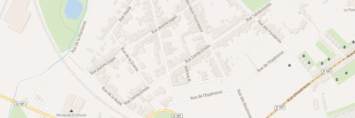 Plan du 54 Rue Sainte Emilie à Maubeuge