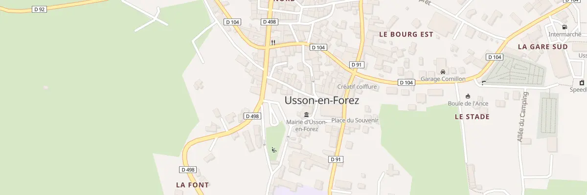 Plan du 5 Rue Pied de la Vialle à Usson-en-Forez