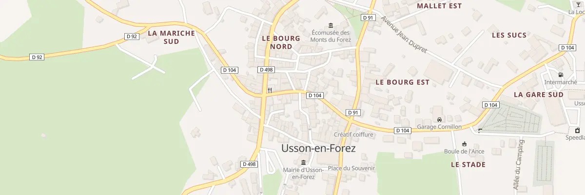 Plan du 17 Rue Centrale à Usson-en-Forez