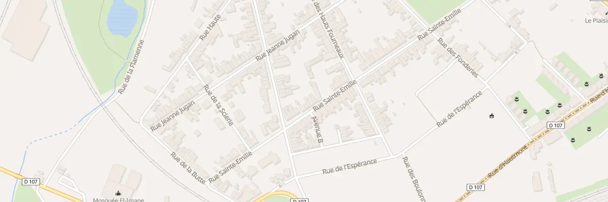 Plan du 52 Rue Sainte Emilie à Maubeuge