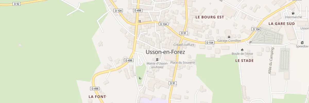 Plan du 3 Rue Pied de la Vialle à Usson-en-Forez