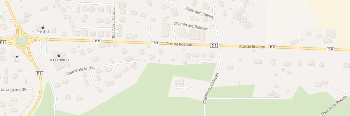 Plan du 1096 Rue de Roanne à Renaison