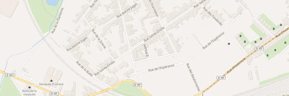 Plan du 75 Rue Sainte Emilie à Maubeuge