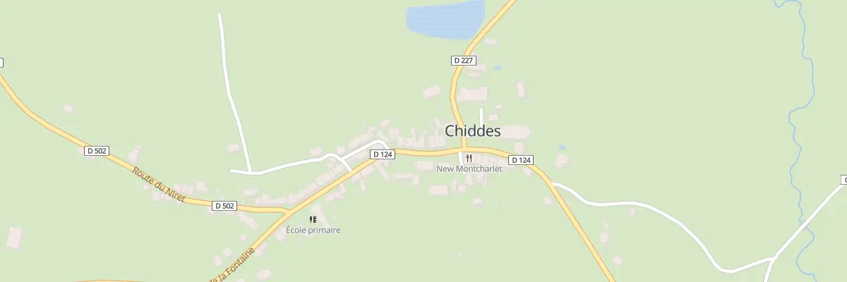 Plan du 20 Rue de la Fontaine à Chiddes
