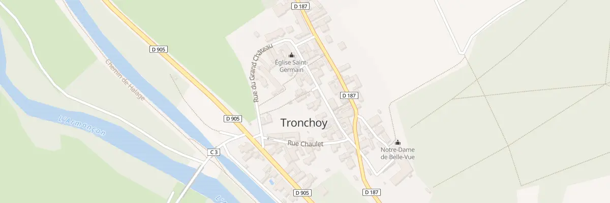 Plan du 88 Le Village à Tronchoy