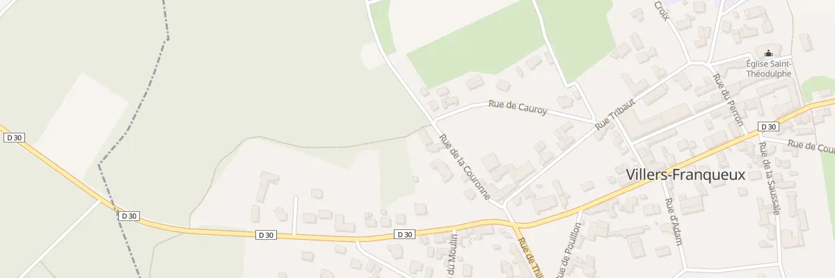Plan du 7 Rue de la Couronne à Villers-Franqueux