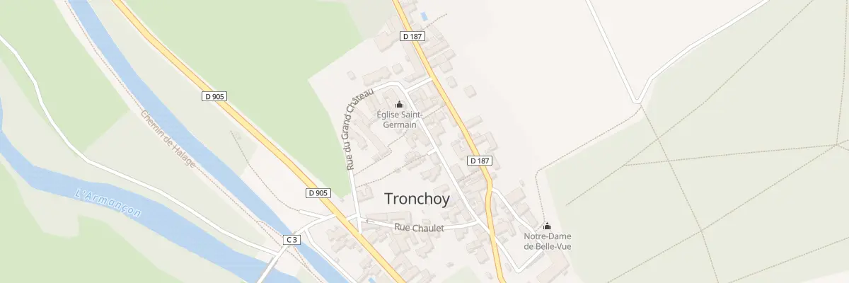 Plan du 9 Gr Grande Rue à Tronchoy