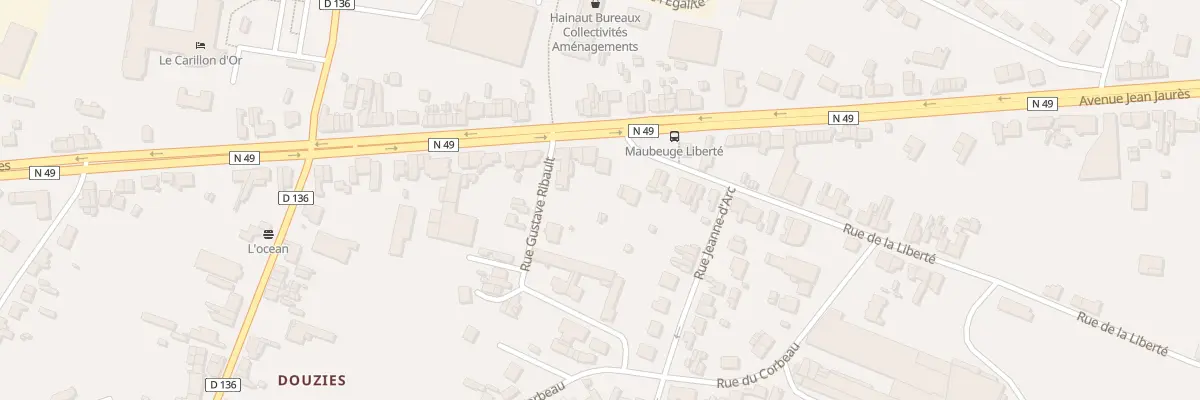 Plan du 263 Rue de la Liberté à Maubeuge