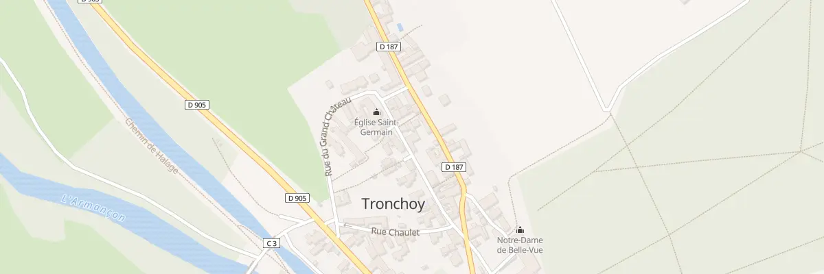 Plan du 12 Gr Grande Rue à Tronchoy