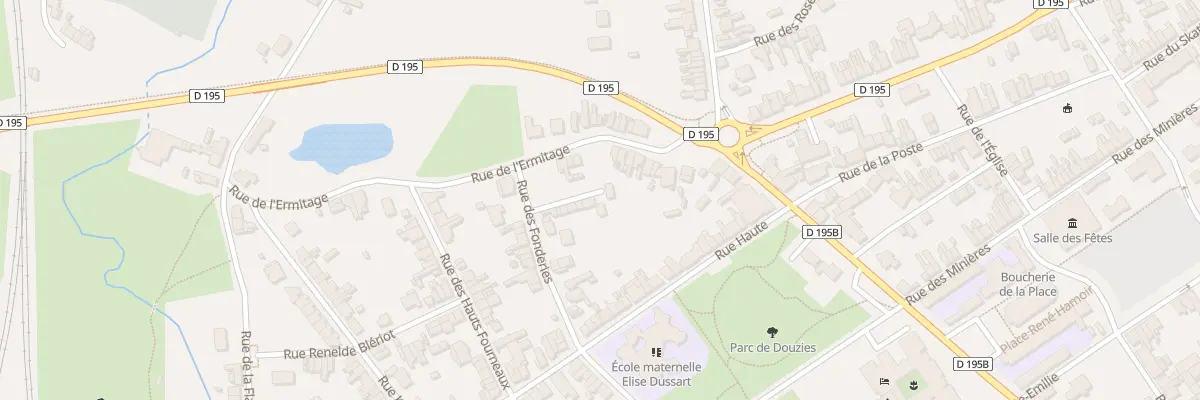 Plan du 74A Rue des Fonderies à Maubeuge