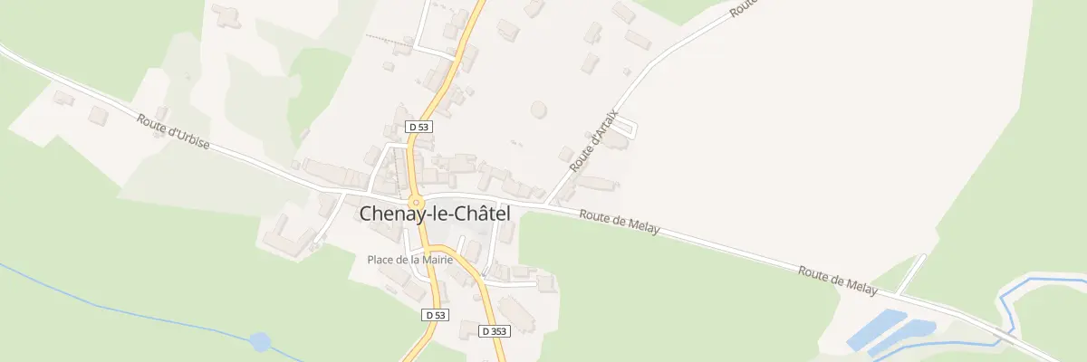 Plan du 5185 Le Bourg à Chenay-le-Châtel