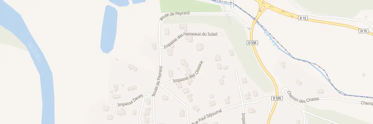 Plan du 5 Rte de Peyrard à Coubon