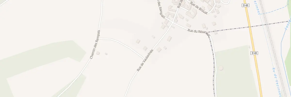 Plan du 8 Rue de Vaulavinée à Vézinnes