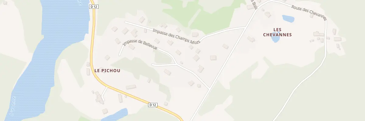 Plan du 263F Les Chevannes à Corancy