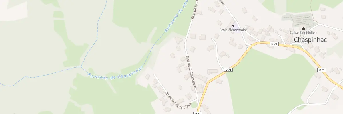 Plan du 7 Rue de la Chabanne à Chaspinhac
