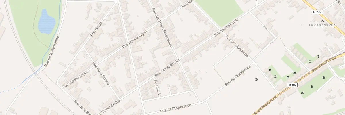 Plan du 36 Rue Sainte Emilie à Maubeuge