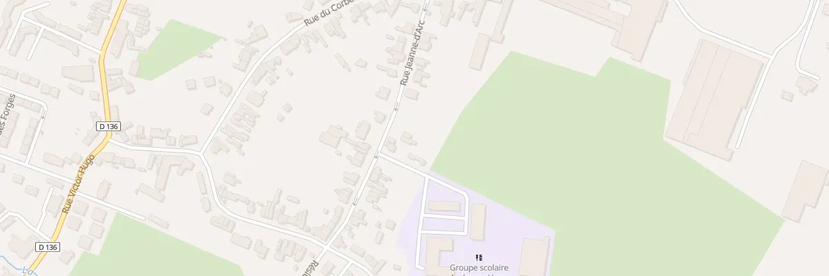 Plan du 55 Rue Jeanne d’Arc à Maubeuge