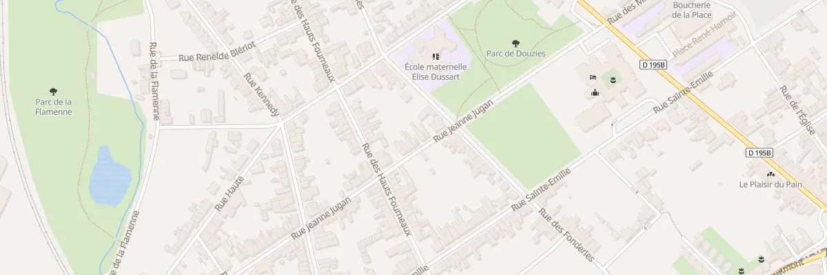 Plan du 14 Rue Jeanne Jugan à Maubeuge