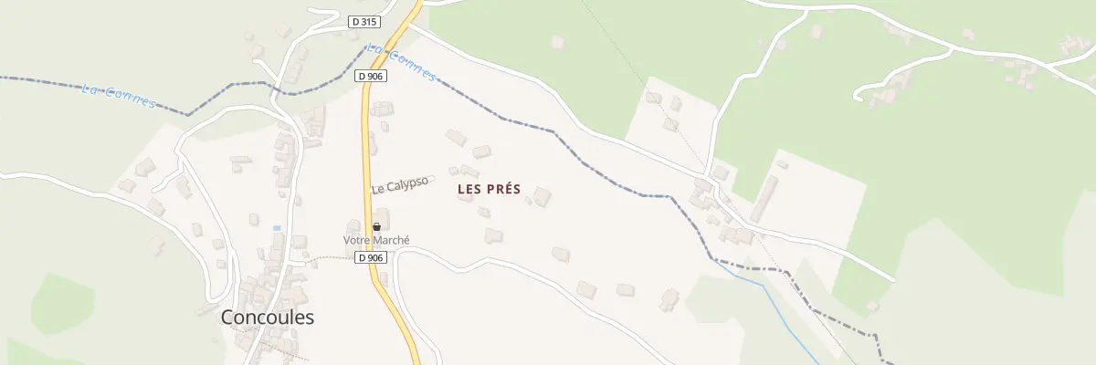 Plan du 277 Che des Prés-Longs à Concoules