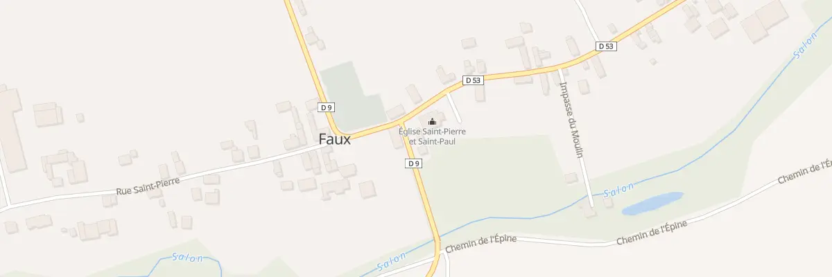 Plan du 8 Rue du Pont de l’Eglise à Faux-Fresnay
