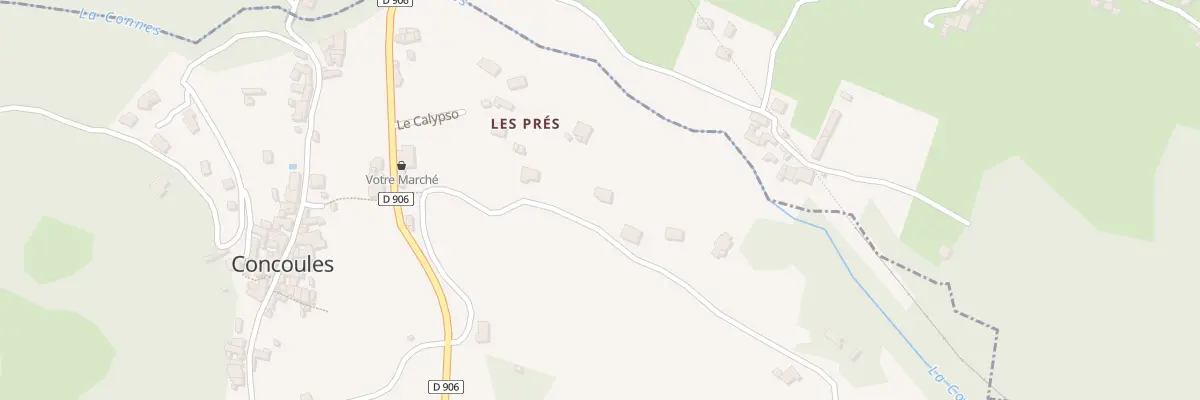 Plan du 5113 Les Pres à Concoules