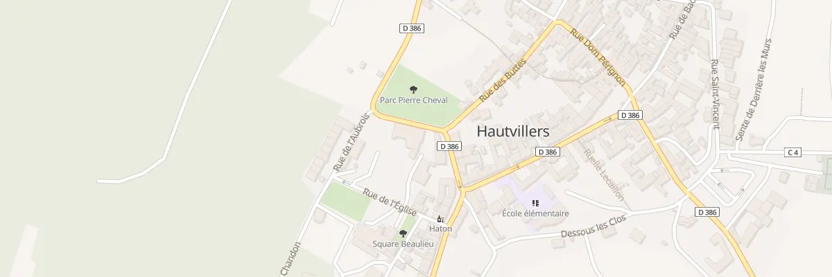 Plan du 9001 Rue de la Croix de Fer à Hautvillers