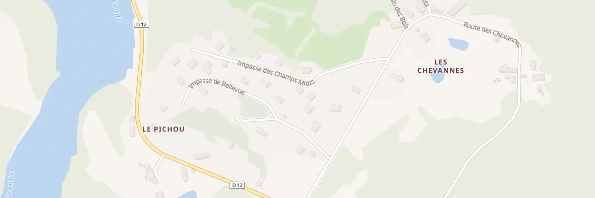 Plan du 5 Imp des Champs Miots à Corancy
