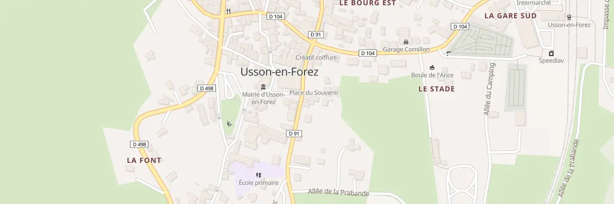 Plan du 1 Rte de Saint-Pal à Usson-en-Forez