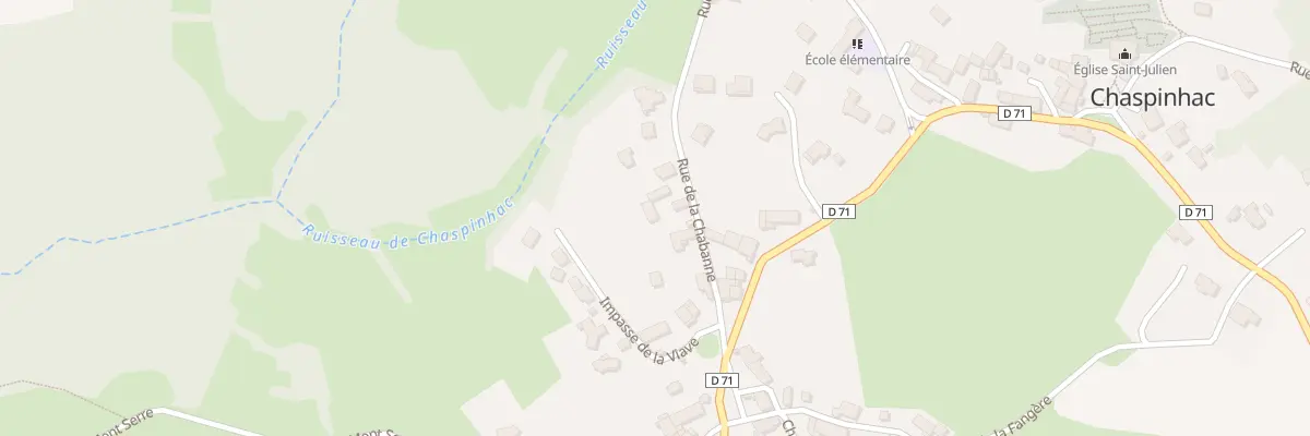 Plan du 5 Rue de la Chabanne à Chaspinhac
