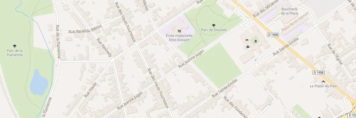 Plan du 2 Rue Jeanne Jugan à Maubeuge