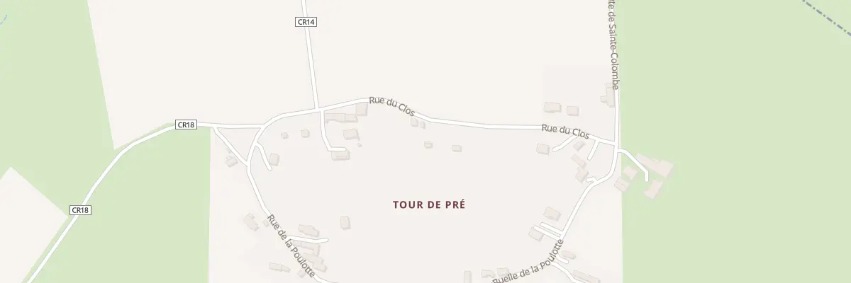 Plan du 14 Rue du Clos à Provency