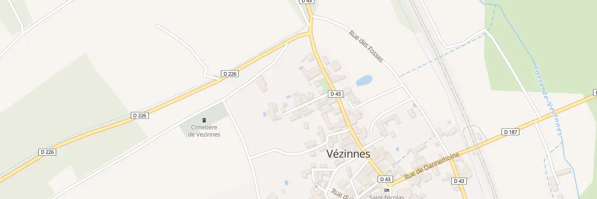 Plan du 6 Rue Fromentel à Vézinnes