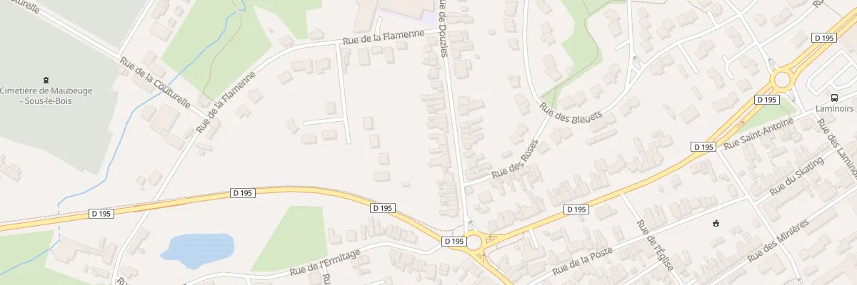 Plan du 91 Rue de Douzies à Maubeuge