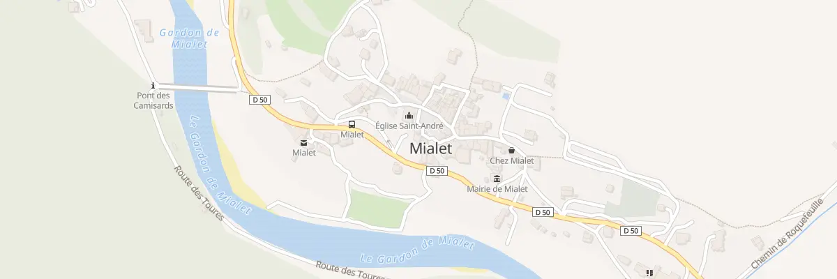Plan du 96 Pl de l’Eglise à Mialet