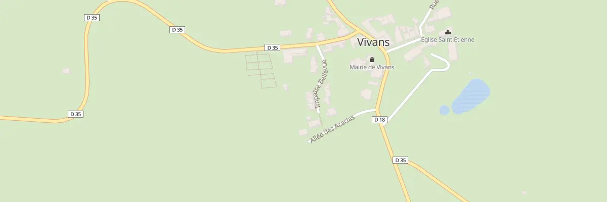 Plan du 96 Imp Bellevue à Vivans