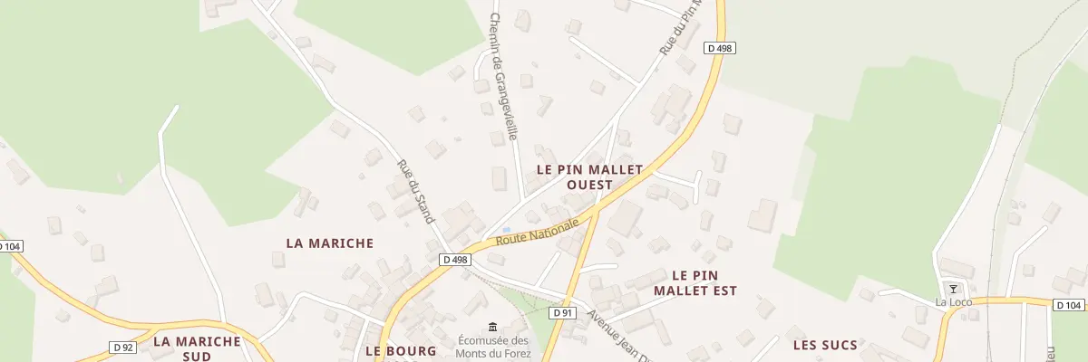 Plan du 3 Rue du Pin Mallet à Usson-en-Forez