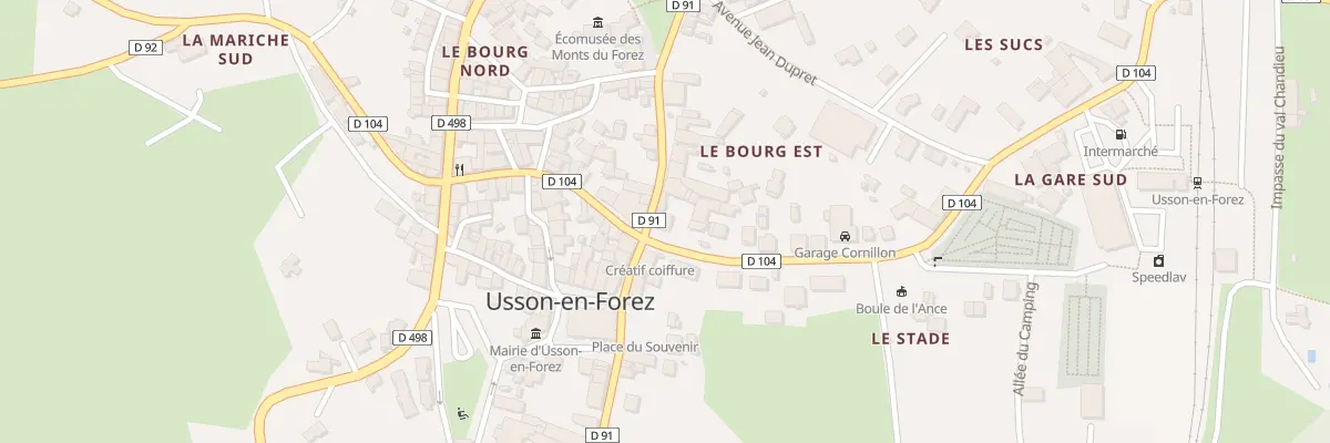 Plan du 8 Rue Poncetton à Usson-en-Forez