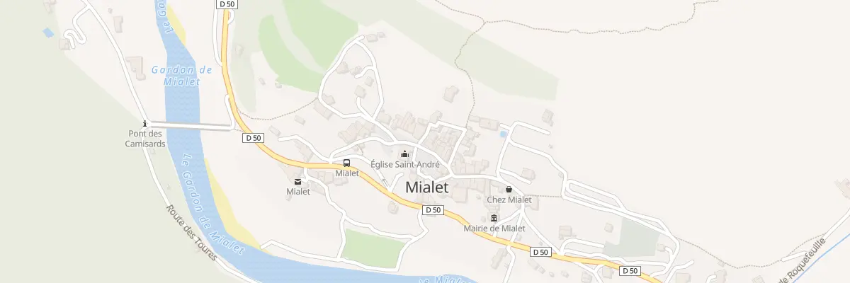 Plan du 63 Pl de l’Eglise à Mialet