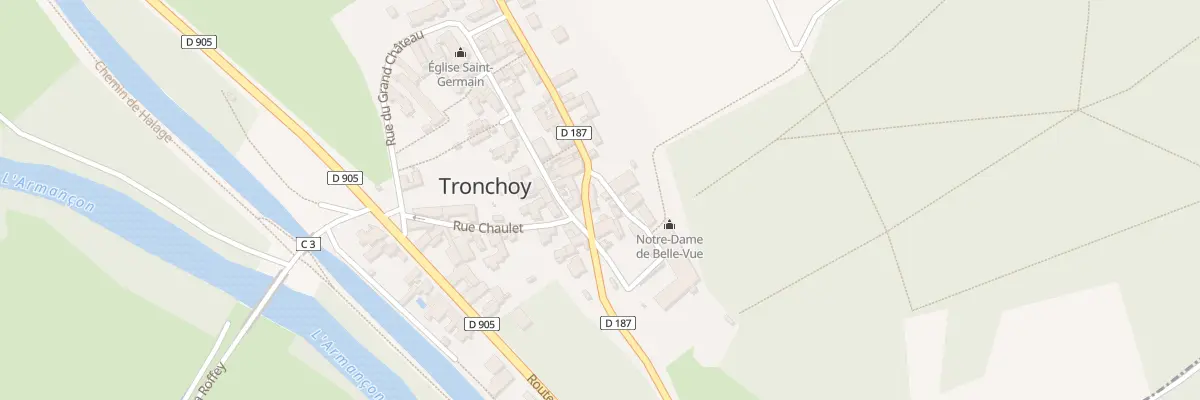 Plan du 4 Rte de Lignieres à Tronchoy