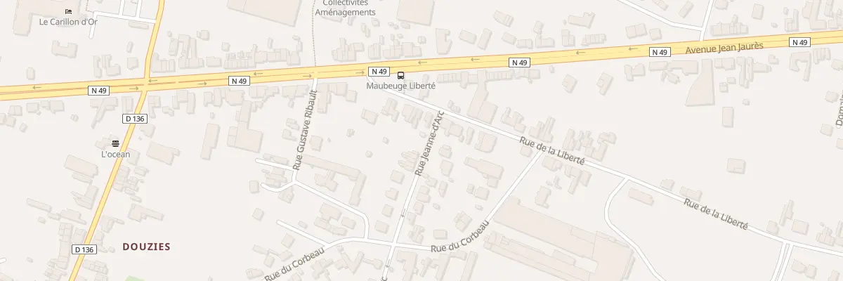 Plan du 245 Rue de la Liberté à Maubeuge
