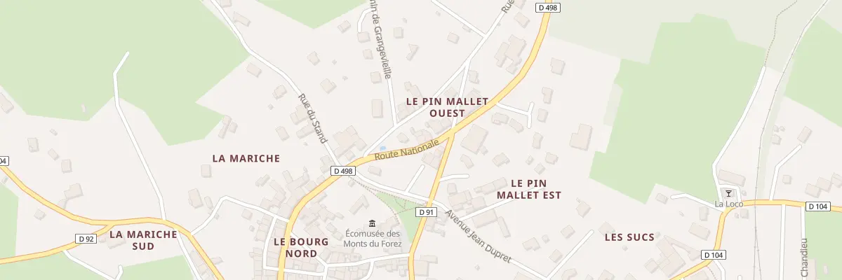Plan du 2 Che du Pin Mallet à Usson-en-Forez