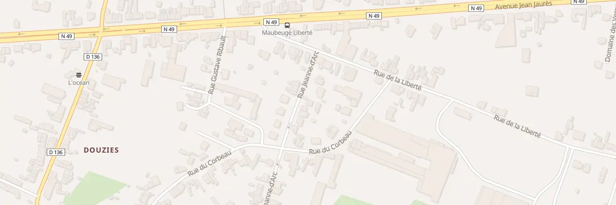 Plan du 13 Rue Jeanne d’Arc à Maubeuge