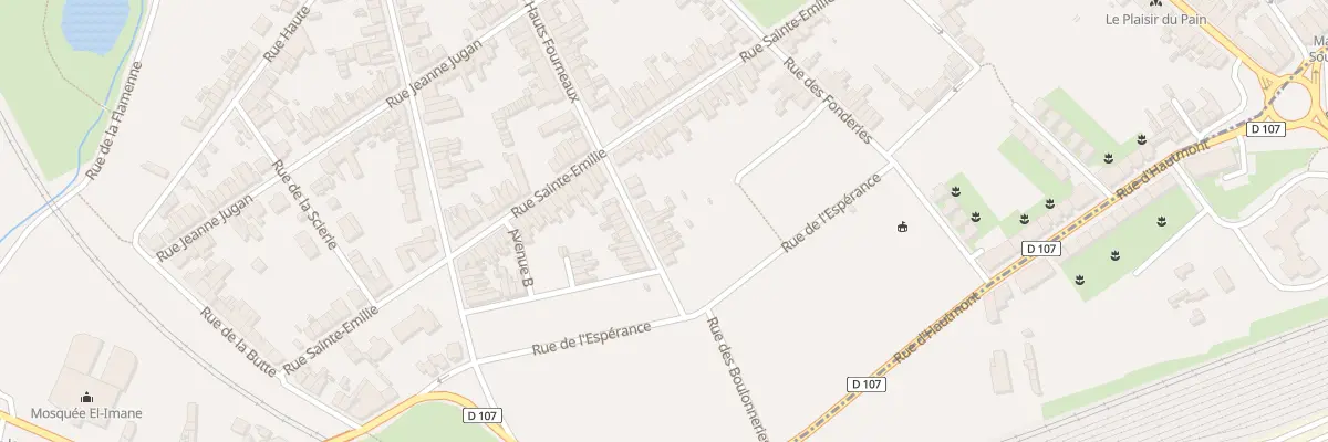 Plan du 18 Rue des Hauts Fourneaux à Maubeuge