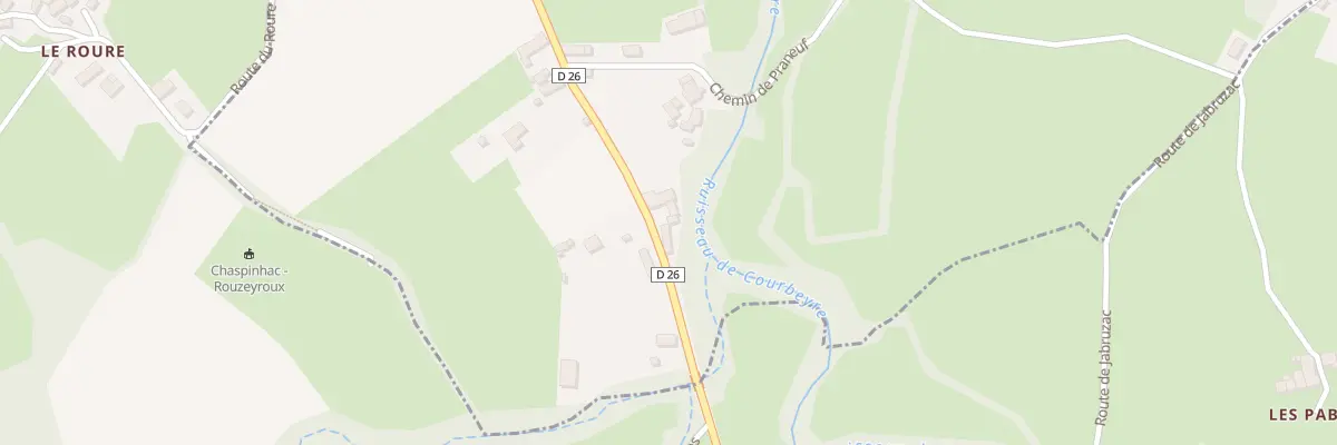 Plan du 5343 Les Rouzeyroux à Beaulieu