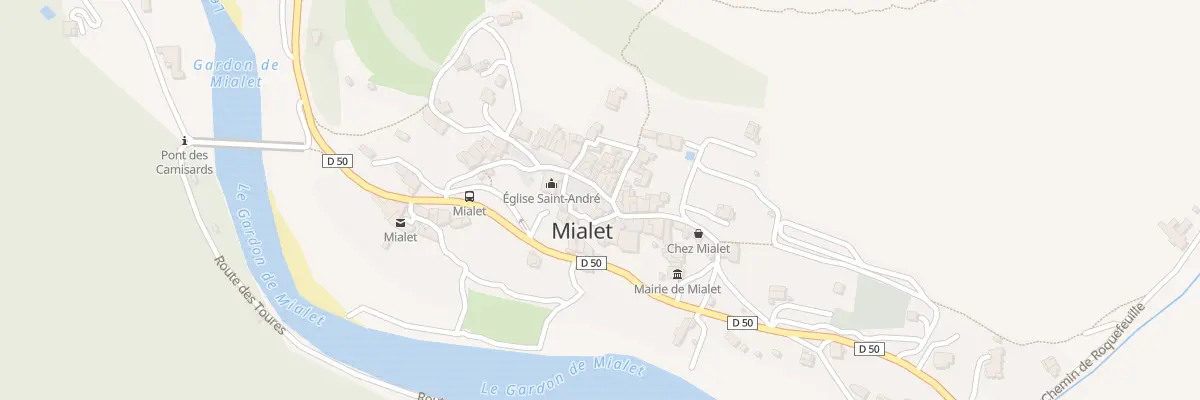 Plan du 101 Pl de l’Eglise à Mialet