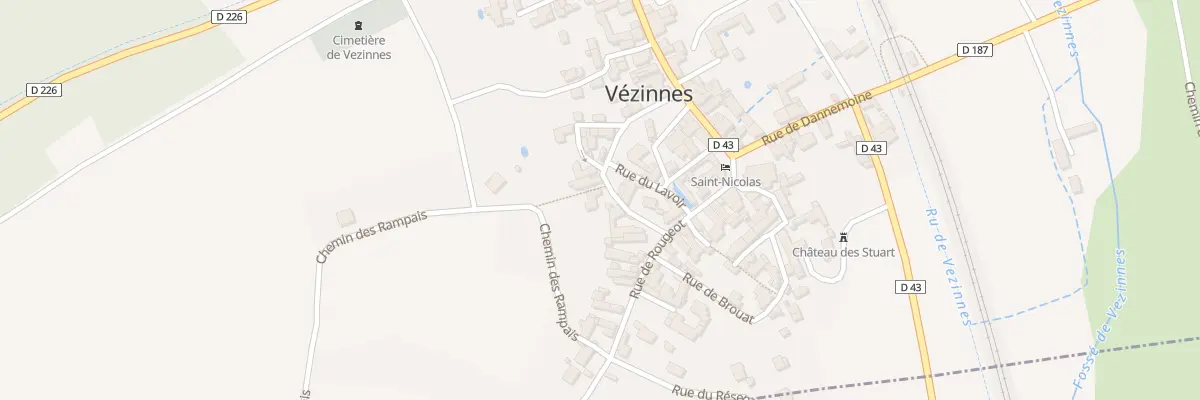 Plan du 6 Rue de Champais à Vézinnes